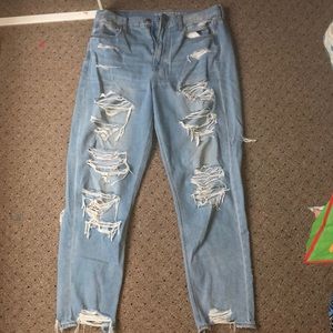 ripped mom jeans
